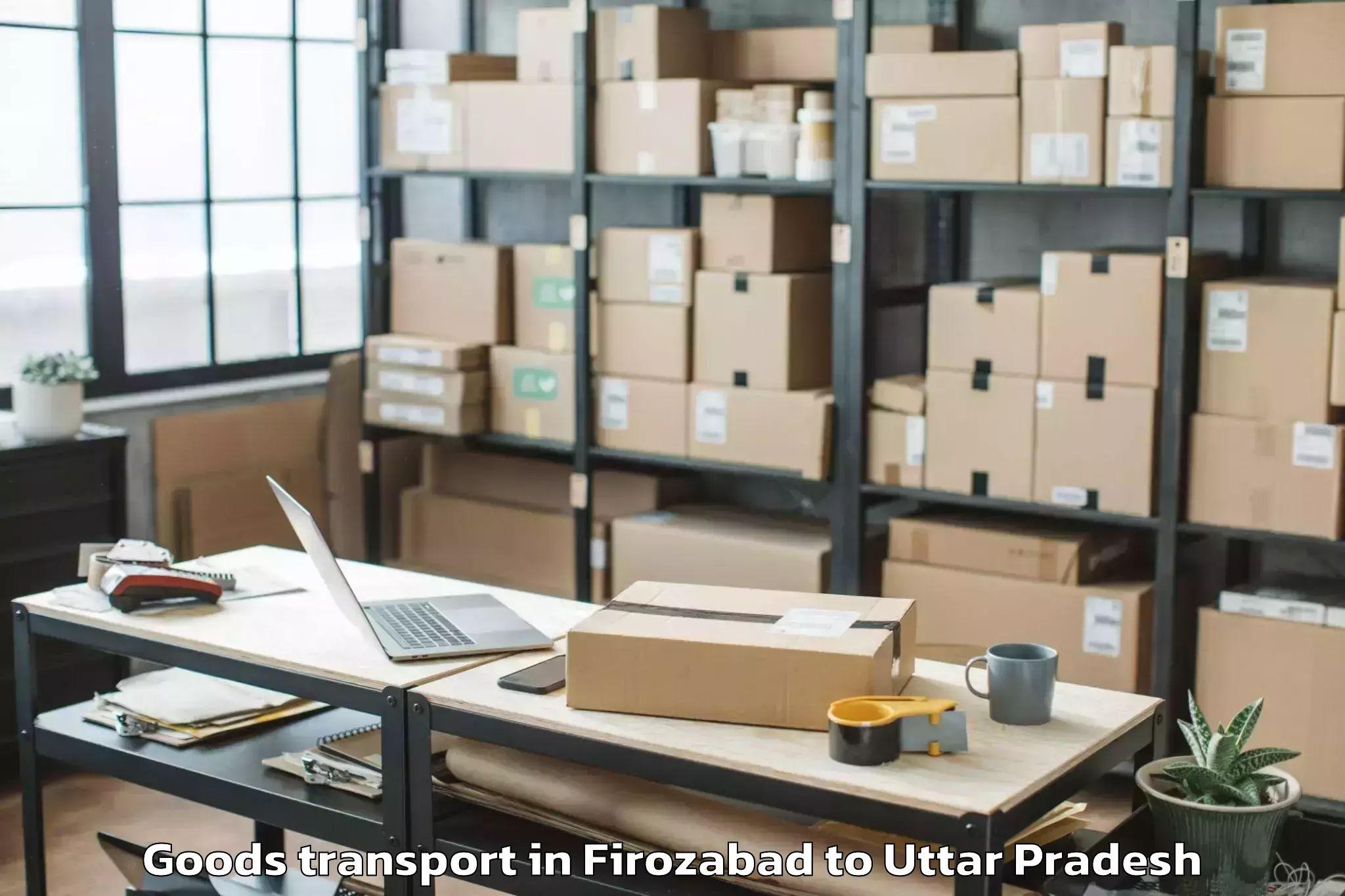 Reliable Firozabad to Babrala Goods Transport